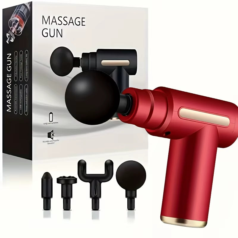 Portable Button Fascia Gun Deep Tissue Massage Mini Lightweight and Adjustable Speed Massage Equipment Suitable for the Body